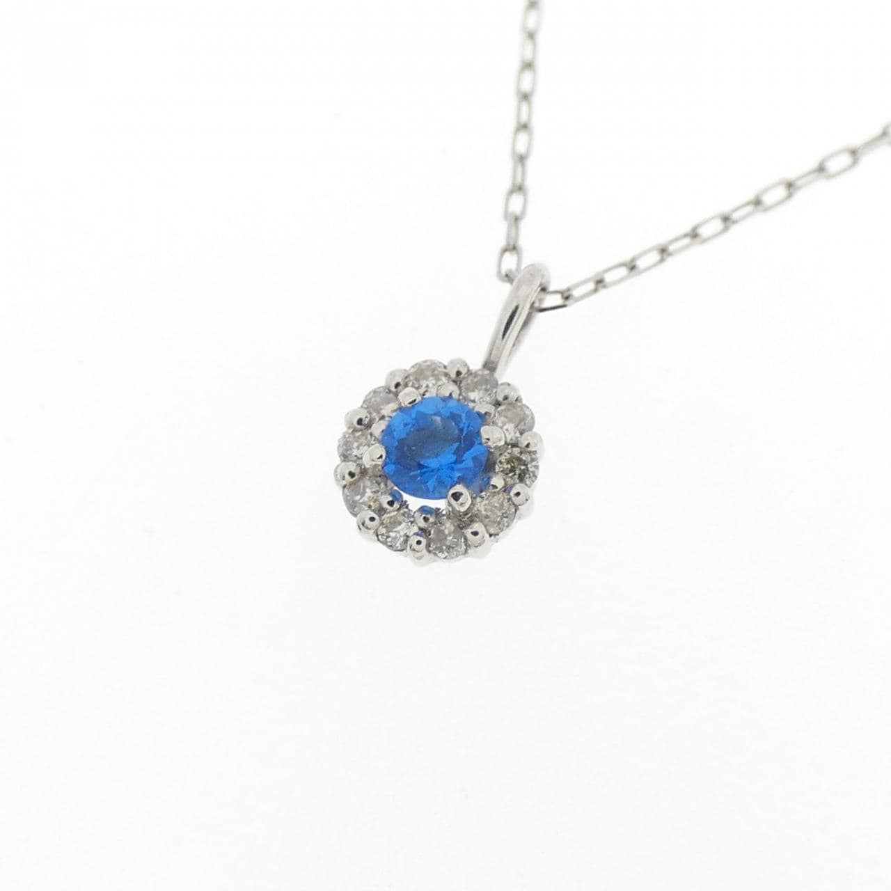 【新品】PT900 アウイナイト ネックレス 0.03CT