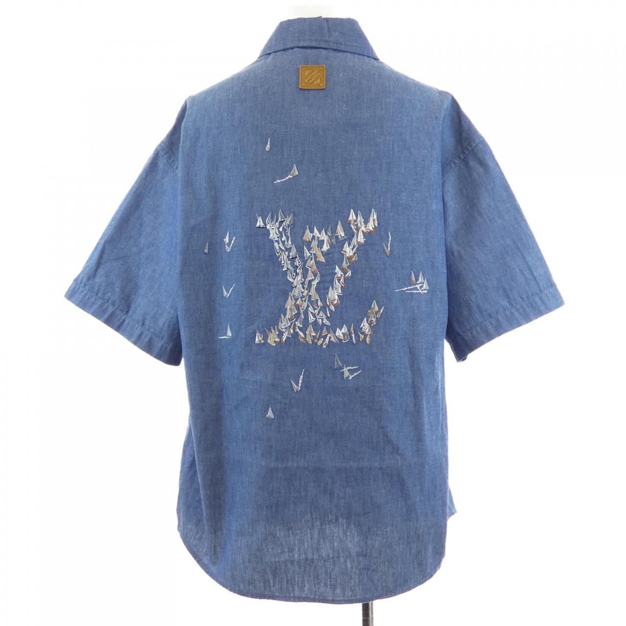 ルイヴィトン LOUIS VUITTON エンブロイダリー シャンブレー HTS18WWPI S／Sシャツ