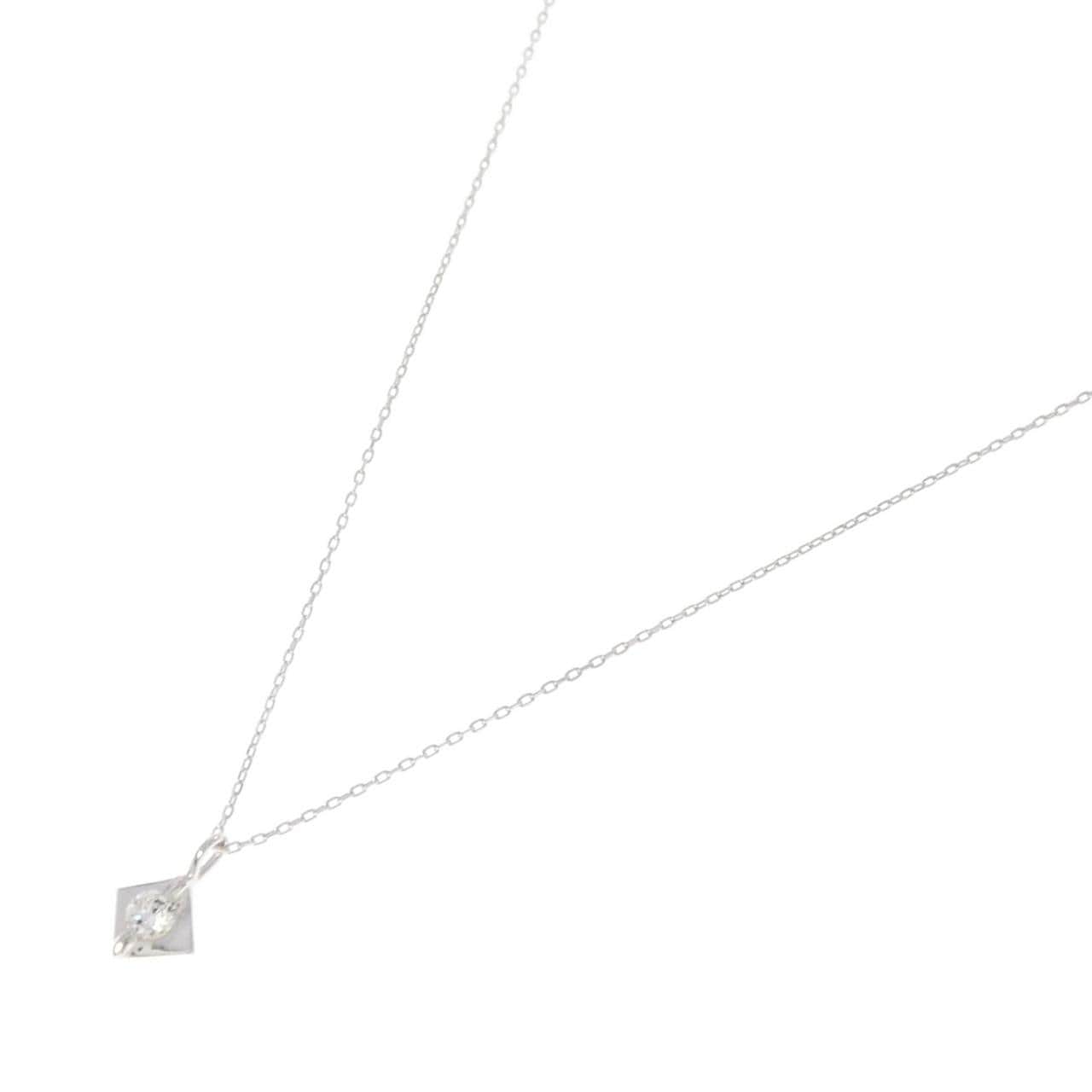 K18WG ダイヤモンド ネックレス 0.08CT