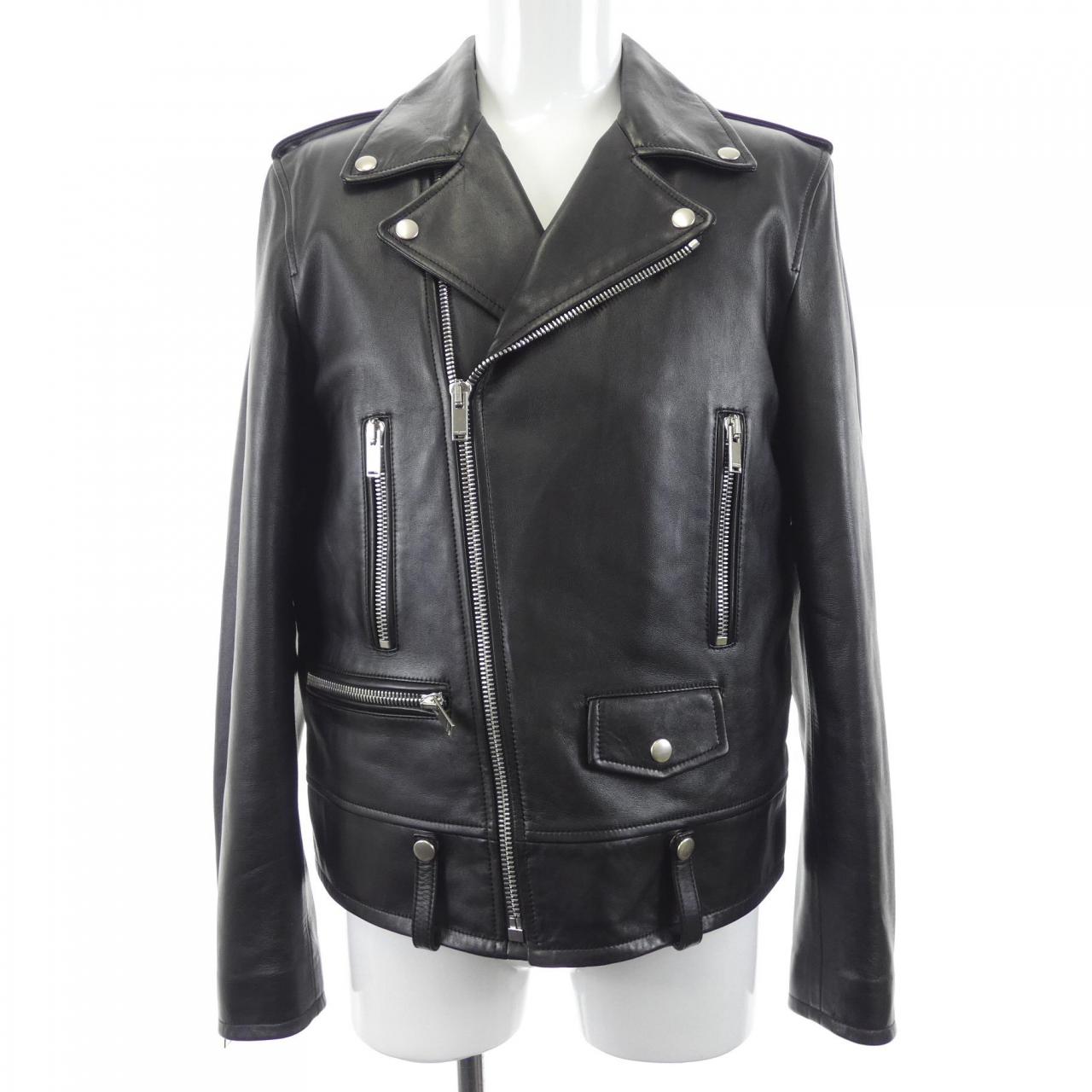 サンローラン SAINT LAURENT L01O　クラシックモーターサイクルジャケット 484284 レザーライダースジャケット