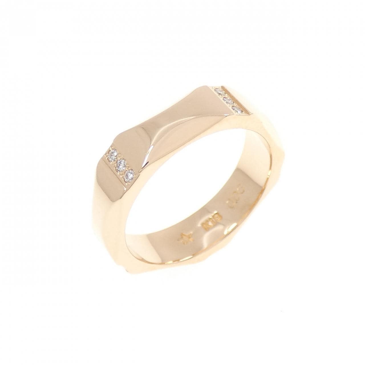 ギンザ タナカ ダイヤモンド ピンキー リング 0.06CT