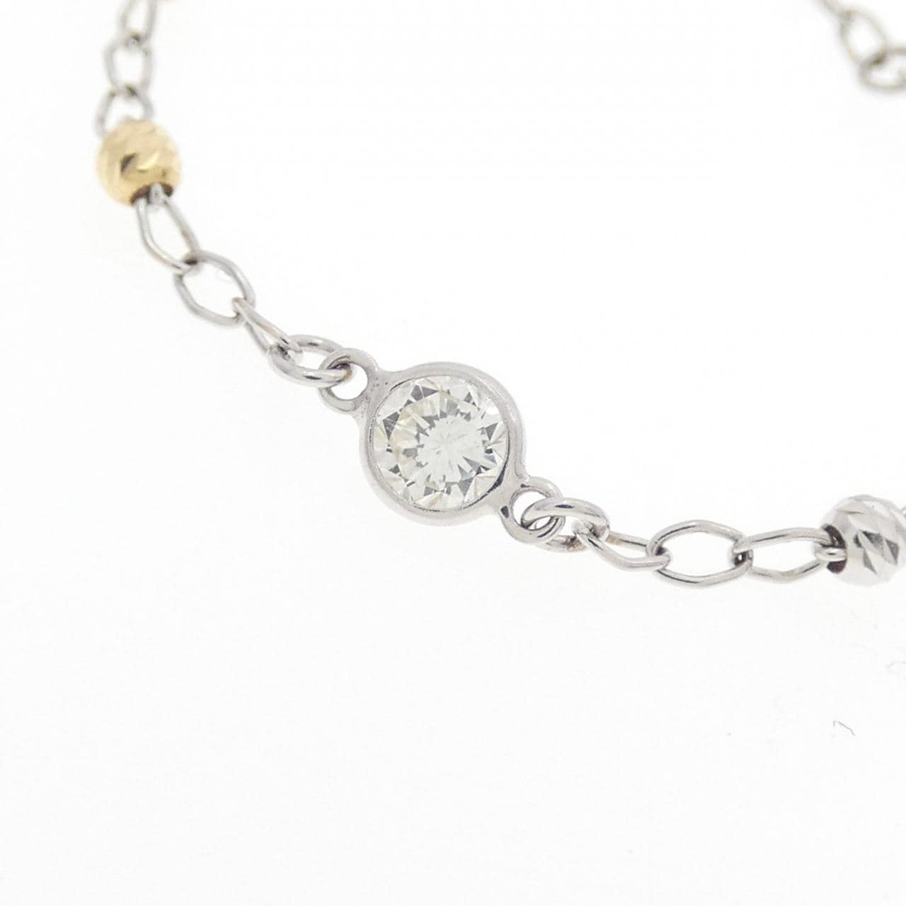 K18スリーカラー ダイヤモンド ネックレス 1.50CT