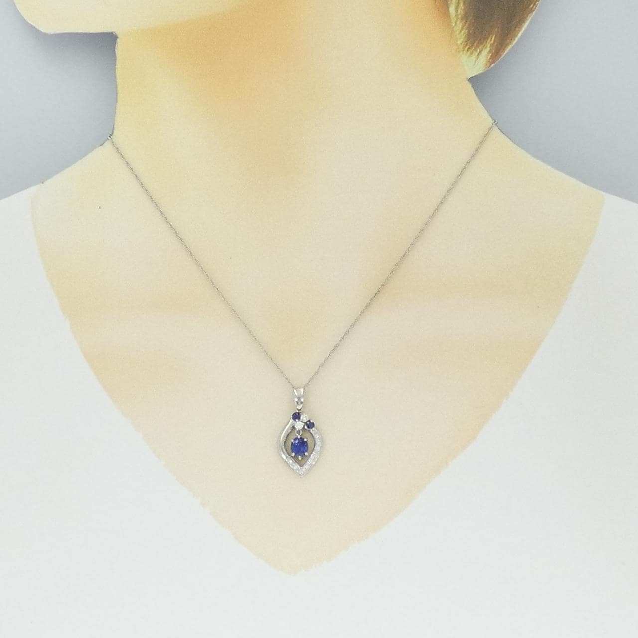 タサキ サファイヤ ネックレス 0.94CT