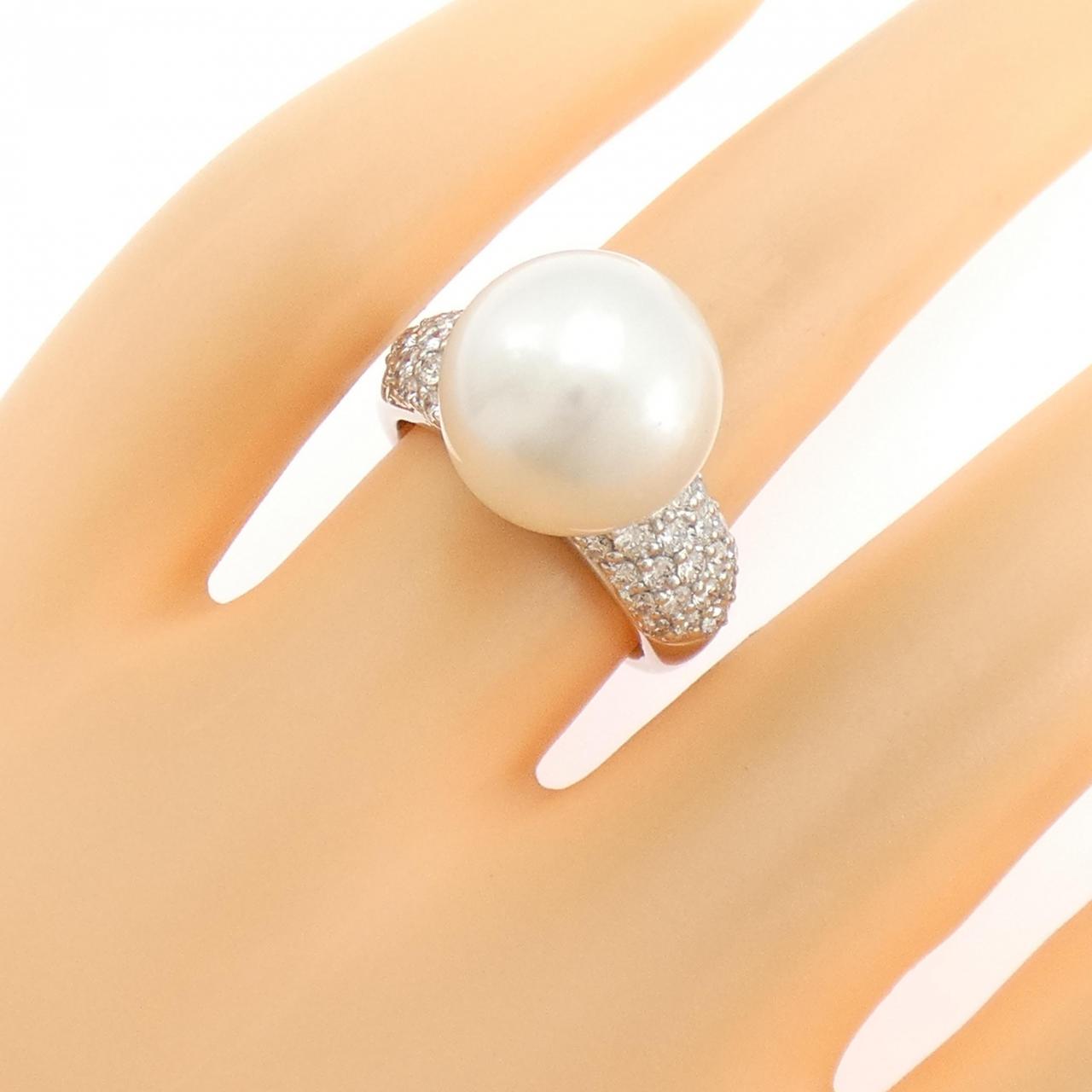 PT900 白蝶パール リング 12.4mm