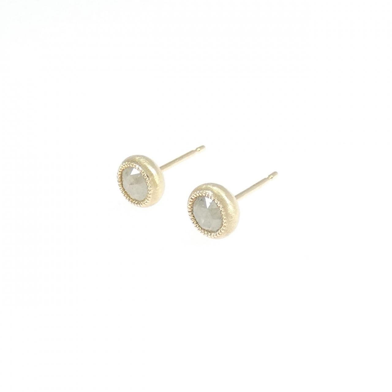 K10YG ダイヤモンド ピアス 0.37CT