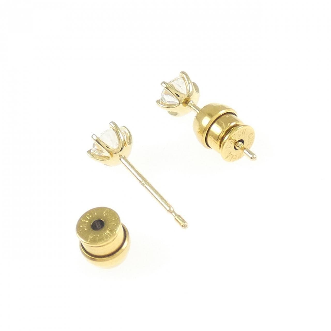 【リメイク】K18YG/ST ダイヤモンド ピアス 0.276CT 0.282CT G VS1-2 EXT H&C