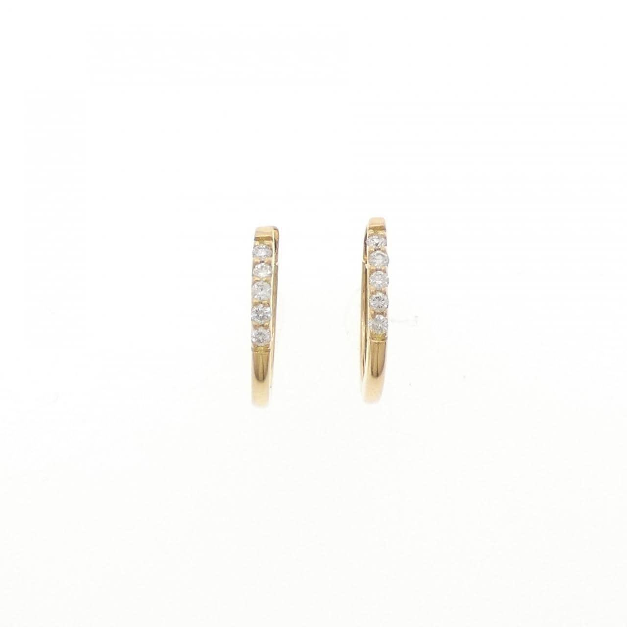 【リメイク】K18YG ダイヤモンド ピアス 0.10CT