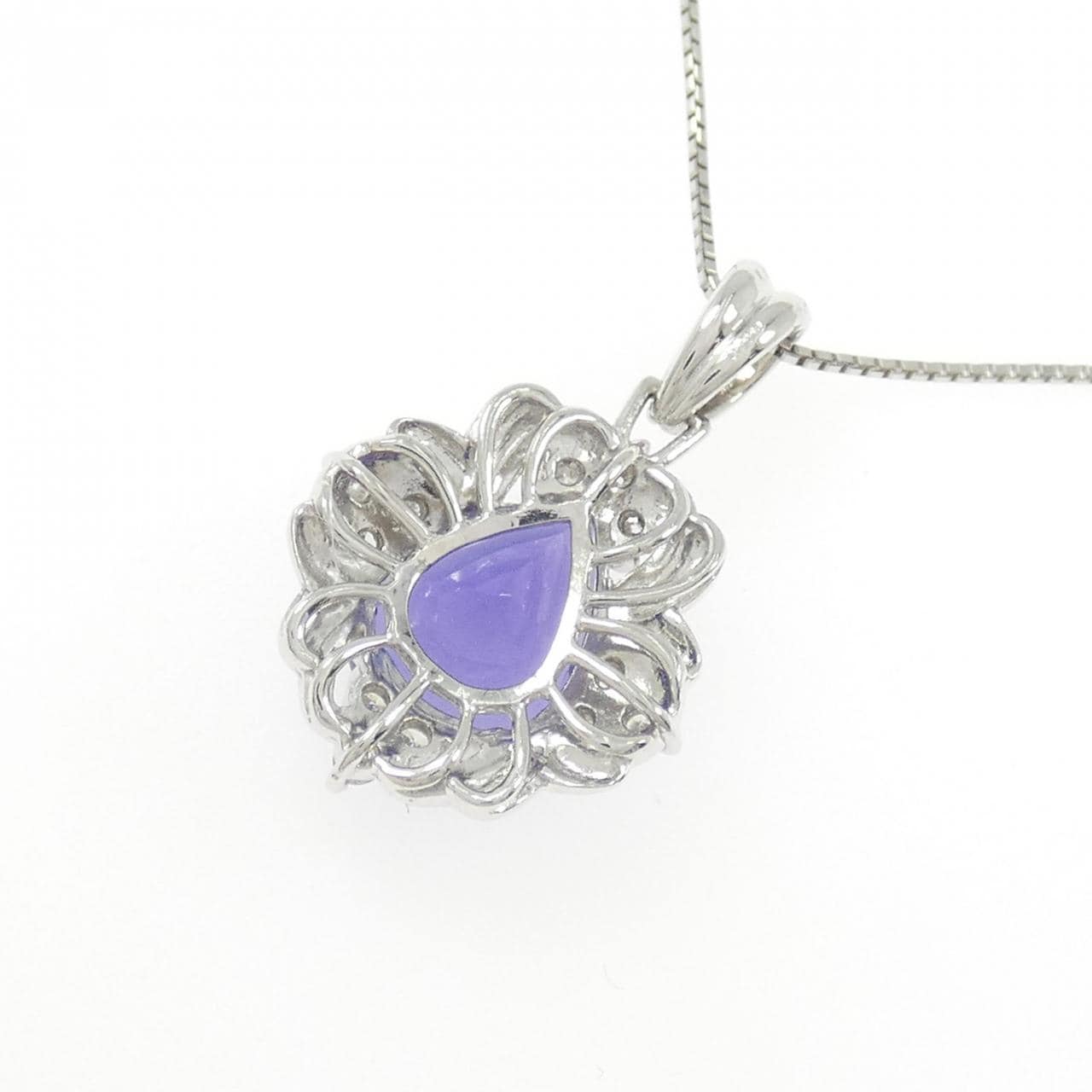 PT900/PT850 タンザナイト ネックレス 3.41CT