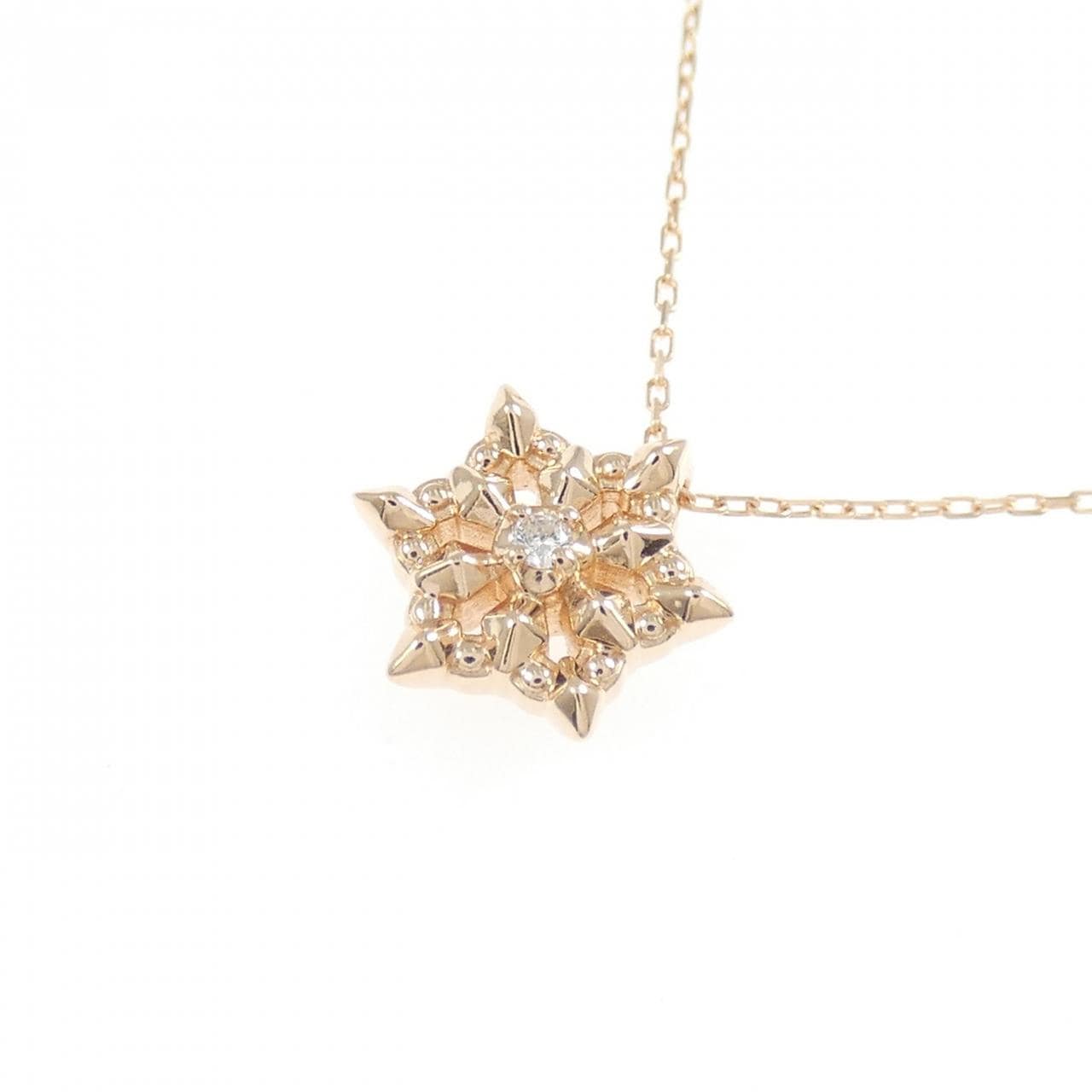 K10PG ダイヤモンド ネックレス 0.01CT