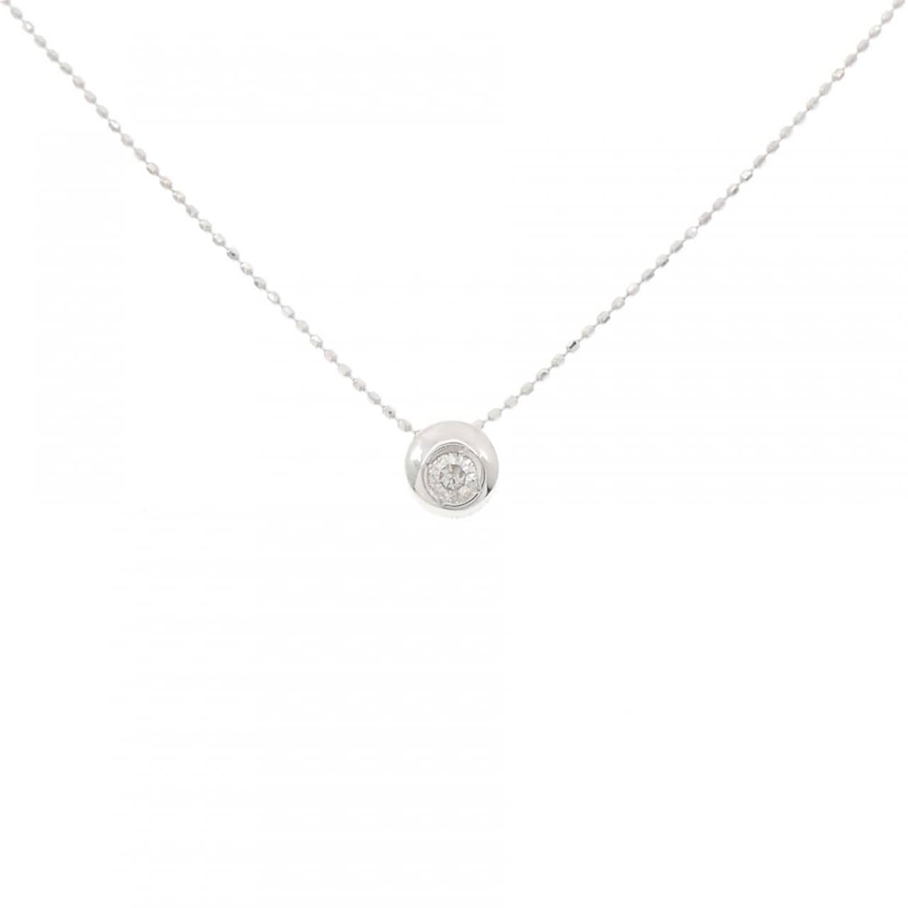 K18WG ダイヤモンド ネックレス 0.10CT