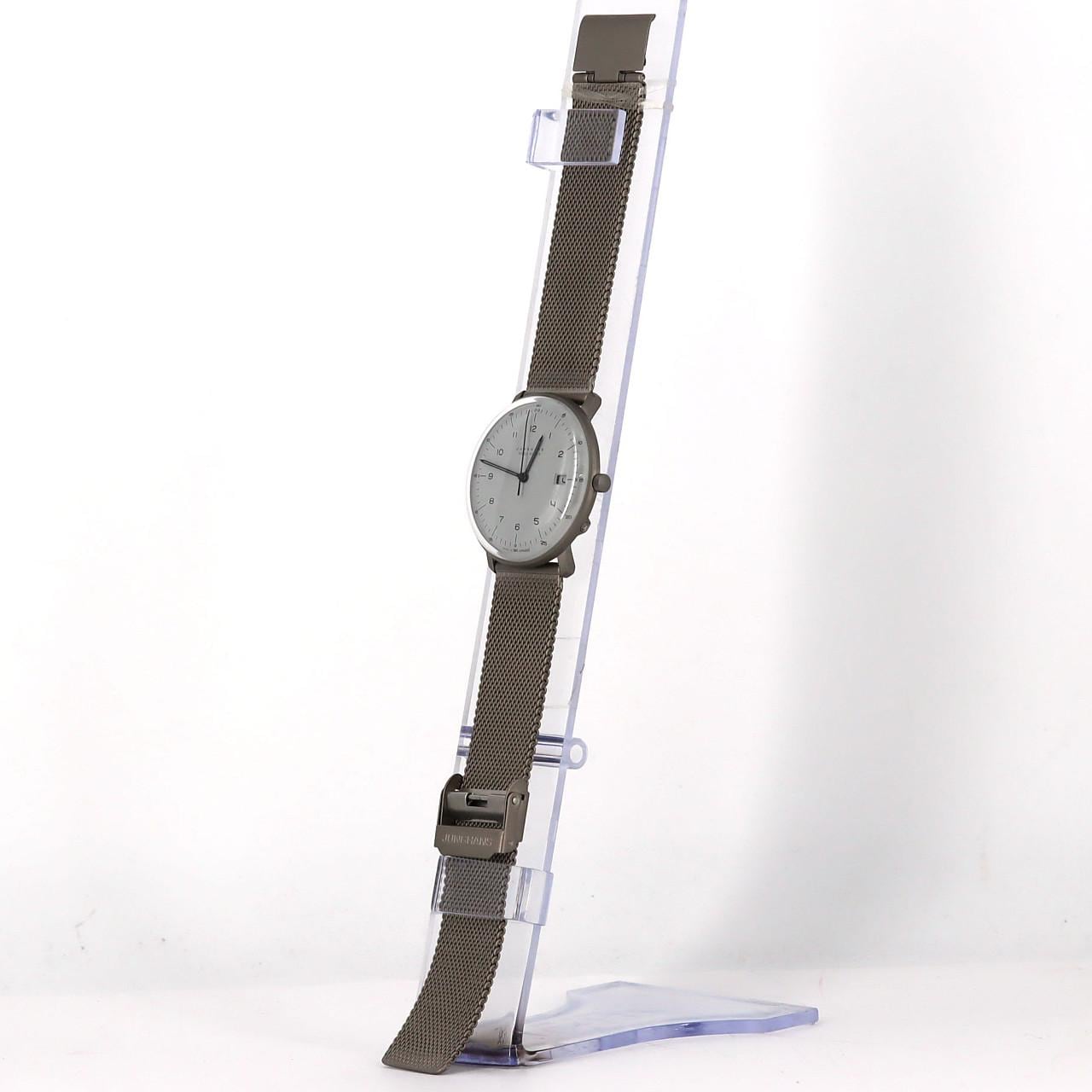 ユンハンス マックスビル メガソーラー電波時計 TI 59/2023.46 TI ソーラークォーツ