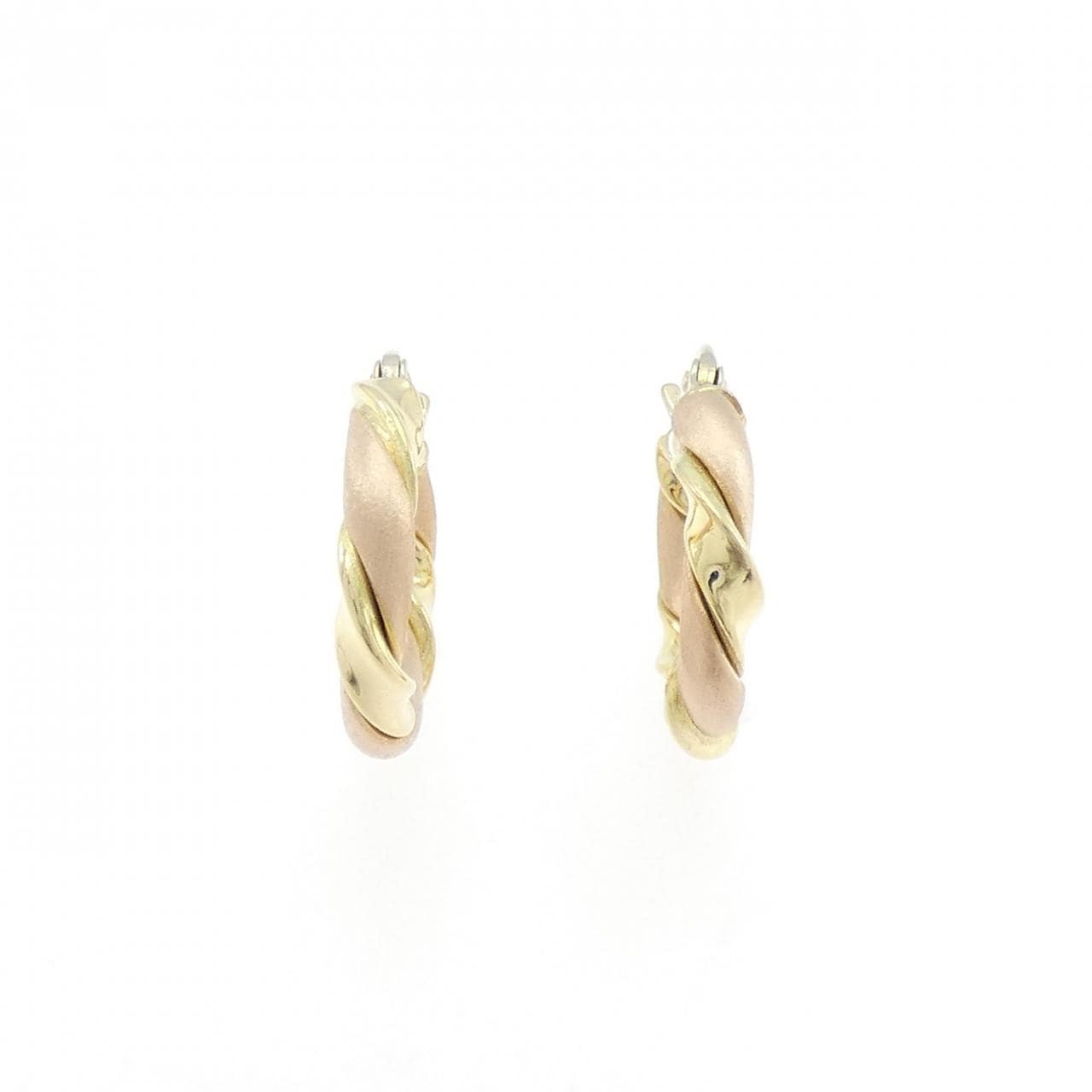 18KTスリーカラー ピアス