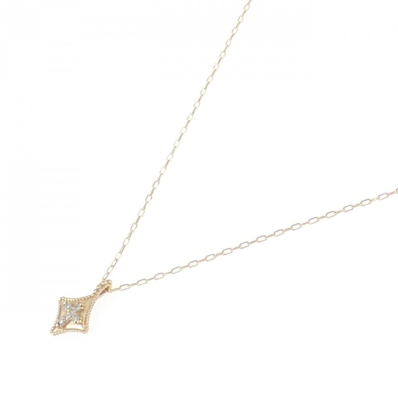アガット ダイヤモンド ネックレス 0.01CT