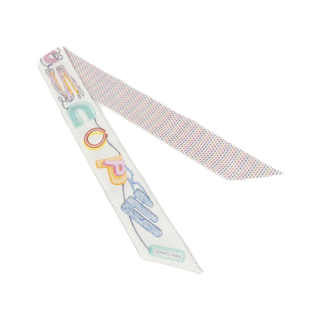 エルメス CHEVALOSCOPE NEON ツイリー 853954S スカーフ