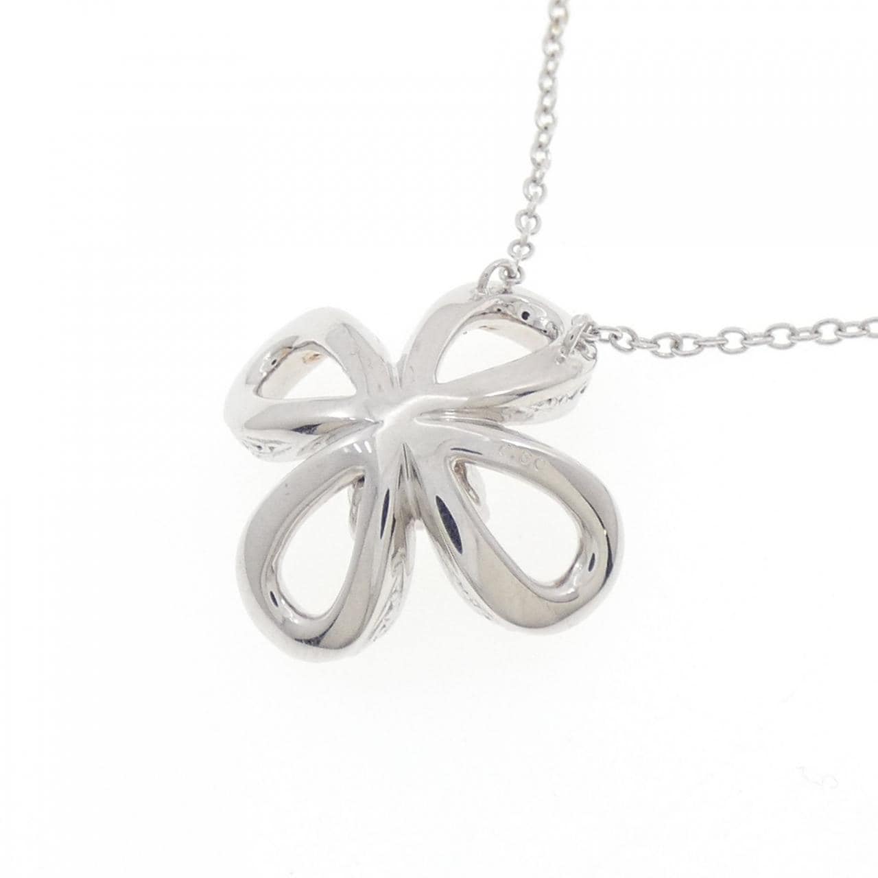 K18WG/K18PG フラワー ダイヤモンド ネックレス 0.50CT