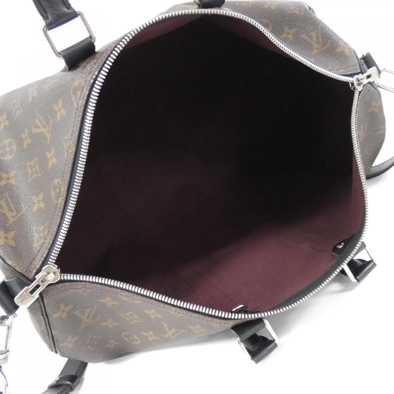 LOUIS VUITTON Monogram Macassar Keepall Bandouliere 45cm M56711 Boston Bag