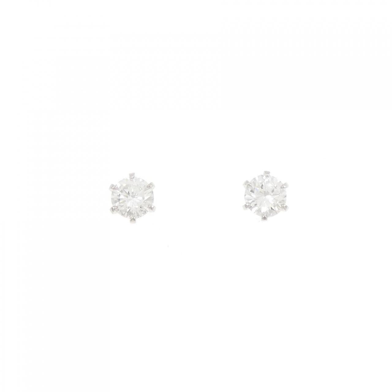 [Remake] PT/ST Diamond Earrings 0.331CT 0.339CT E SI1 VG-Good