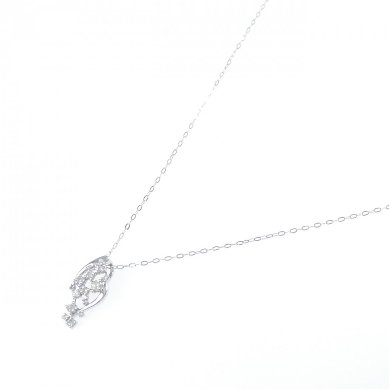 【新品】PT900/PT850 ダイヤモンド ネックレス 0.30CT