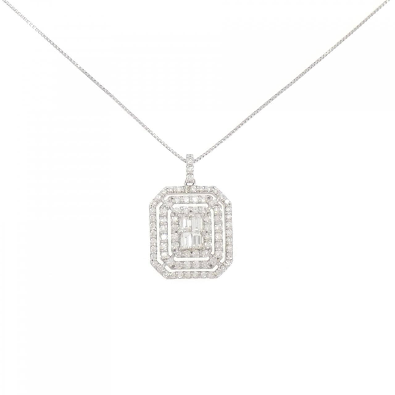 【新品】PT900/PT850 ダイヤモンド ネックレス 0.70CT
