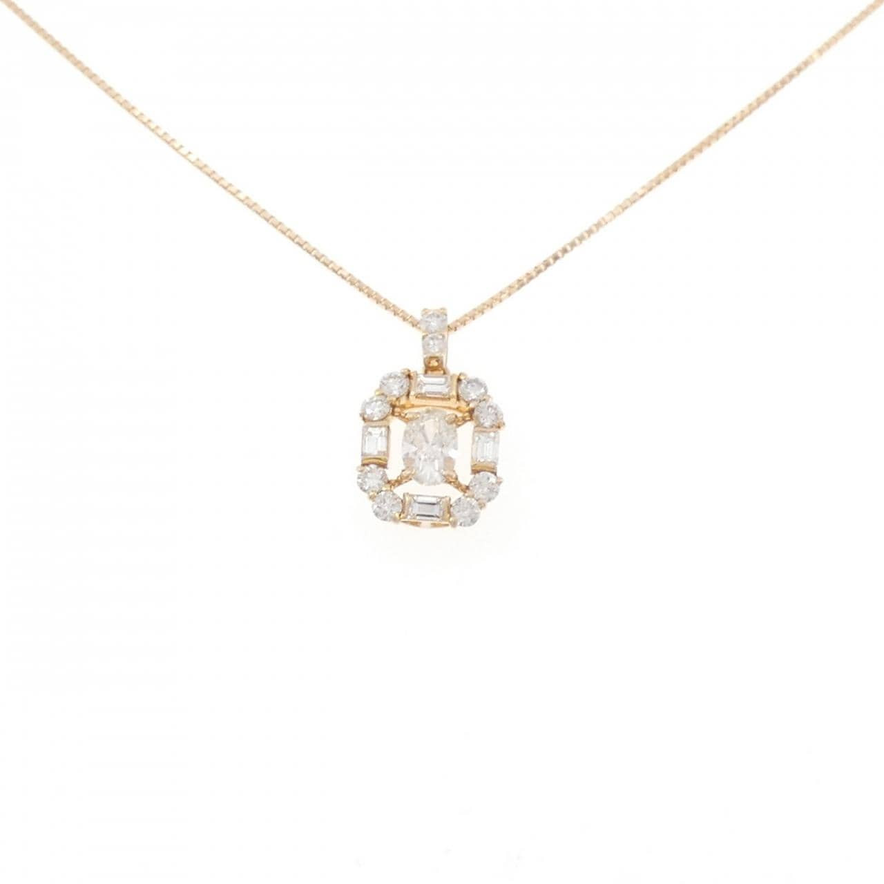 K18PG ダイヤモンド ネックレス 0.301CT