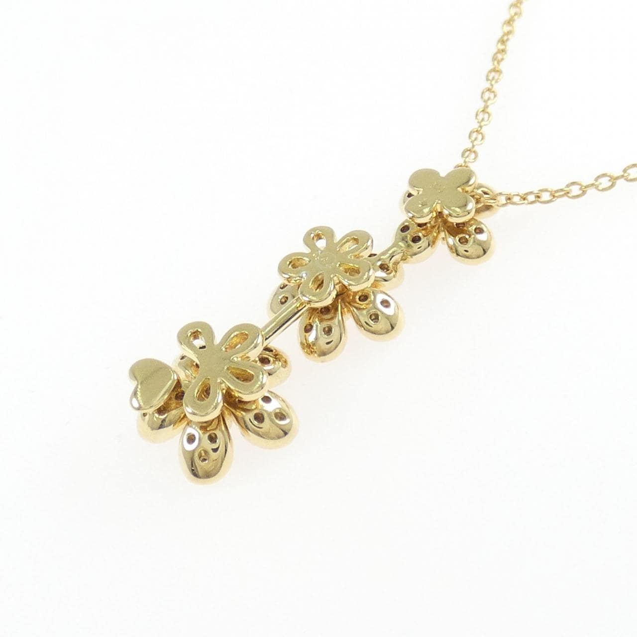 ポンテヴェキオ フラワー ネックレス 0.44CT