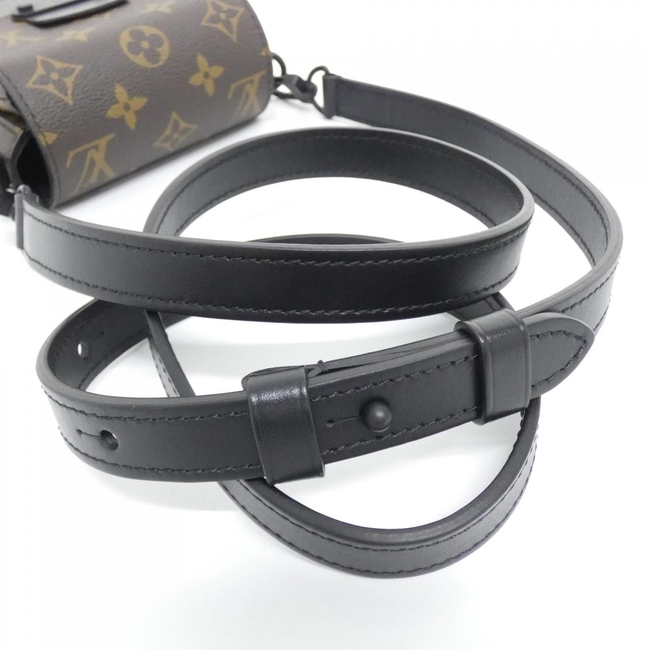 ルイヴィトン モノグラム マカサー Sロック ヴェルティカル ウエアラブル ウォレット M81522 ショルダーバッグ