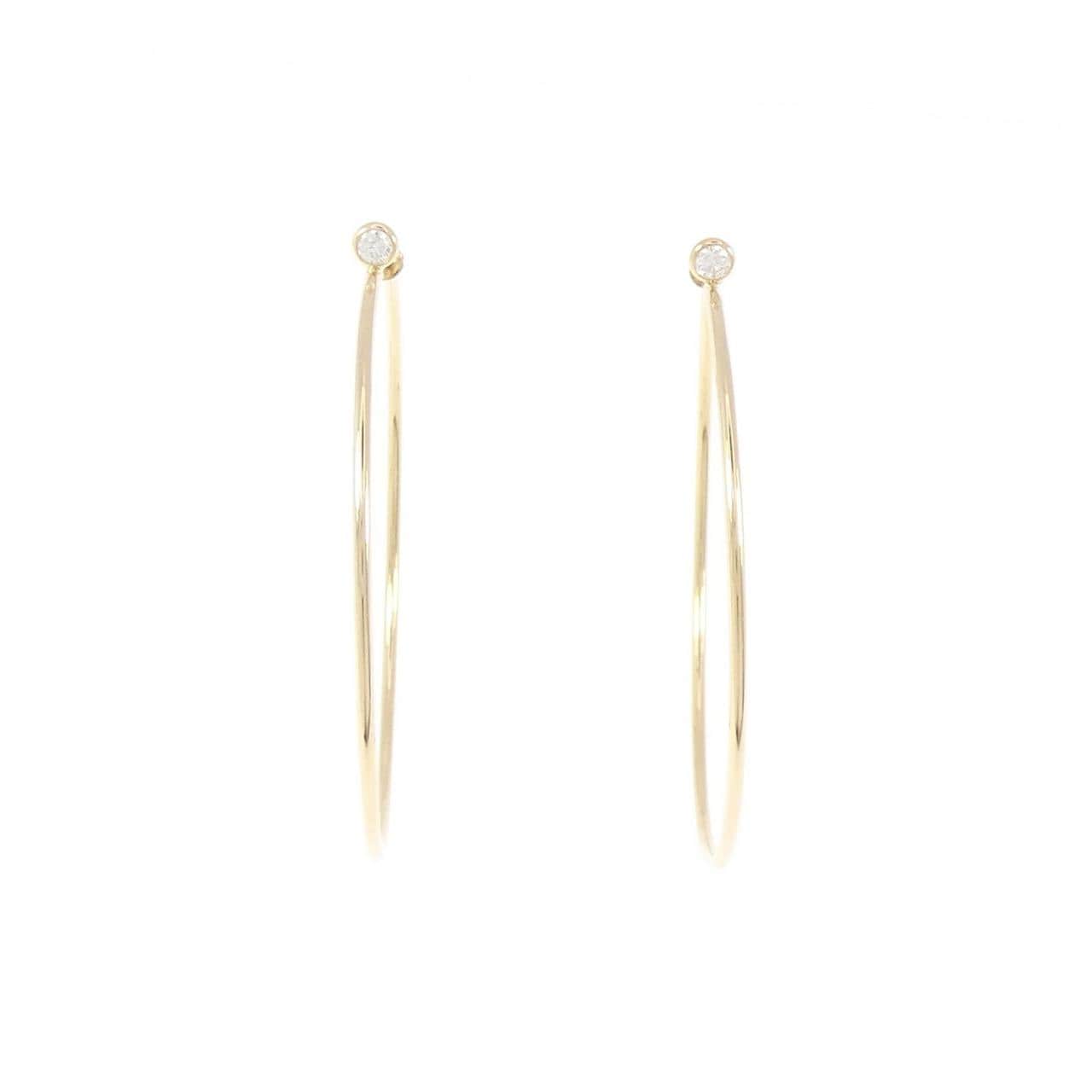 ティファニー ダイヤモンド フープ ピアス