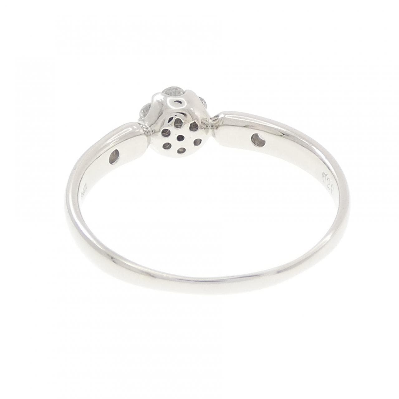 PT900 フラワー ダイヤモンド リング 0.28CT