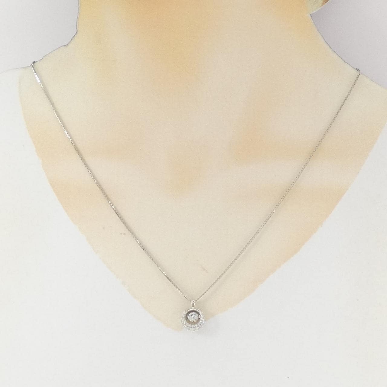 PT900/PT850 ダイヤモンド ネックレス 0.351CT