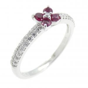 ポンテヴェキオ フラワー ルビー リング 0.18CT