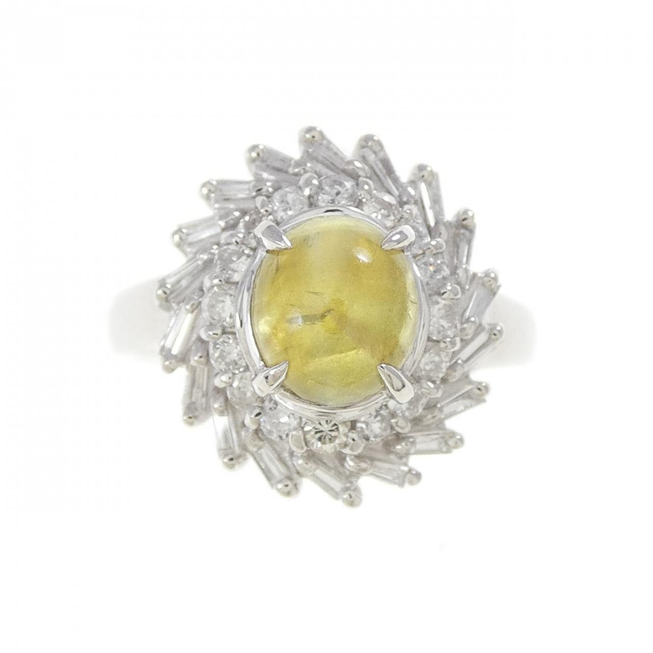 PT900 クリソベリルキャッツアイ リング 1.40CT