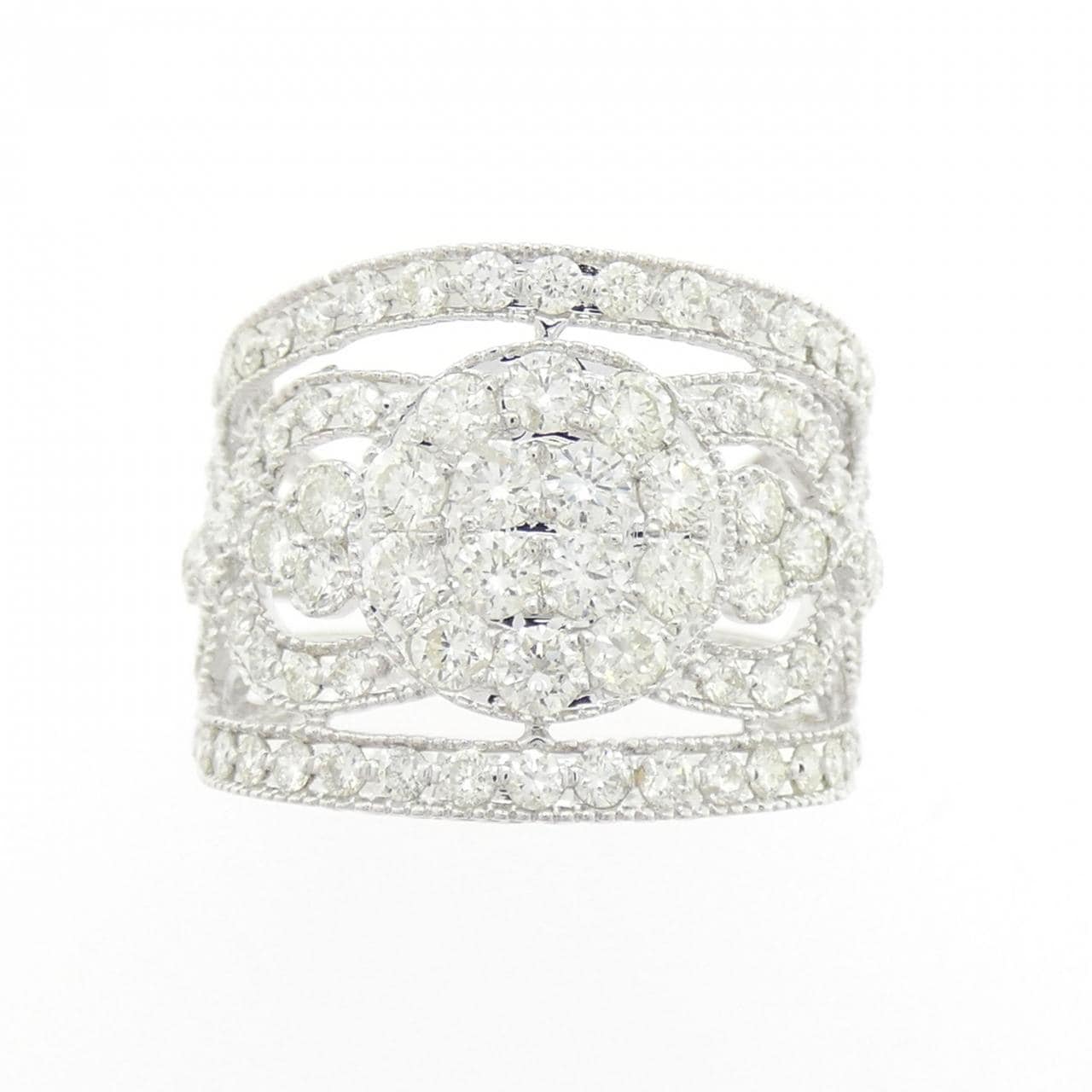 750WG ダイヤモンド リング 2.00CT