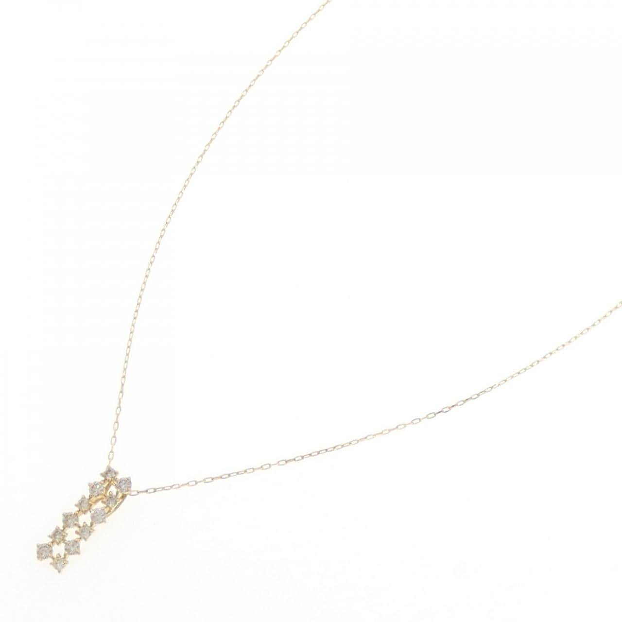 K18YG ダイヤモンド ネックレス 0.20CT