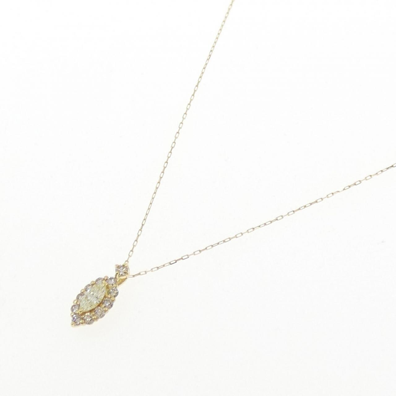 [新品] K18YG钻石项链 0.20CT