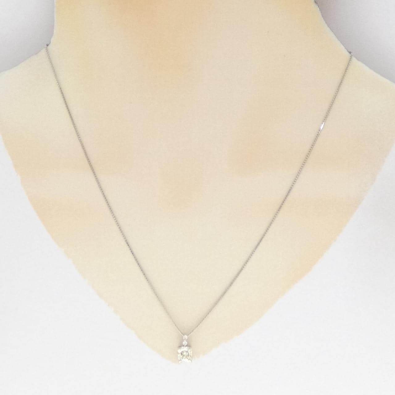 PT900/PT850 Diamond Necklace 1.017CT LBY VS2 Fancy Cut