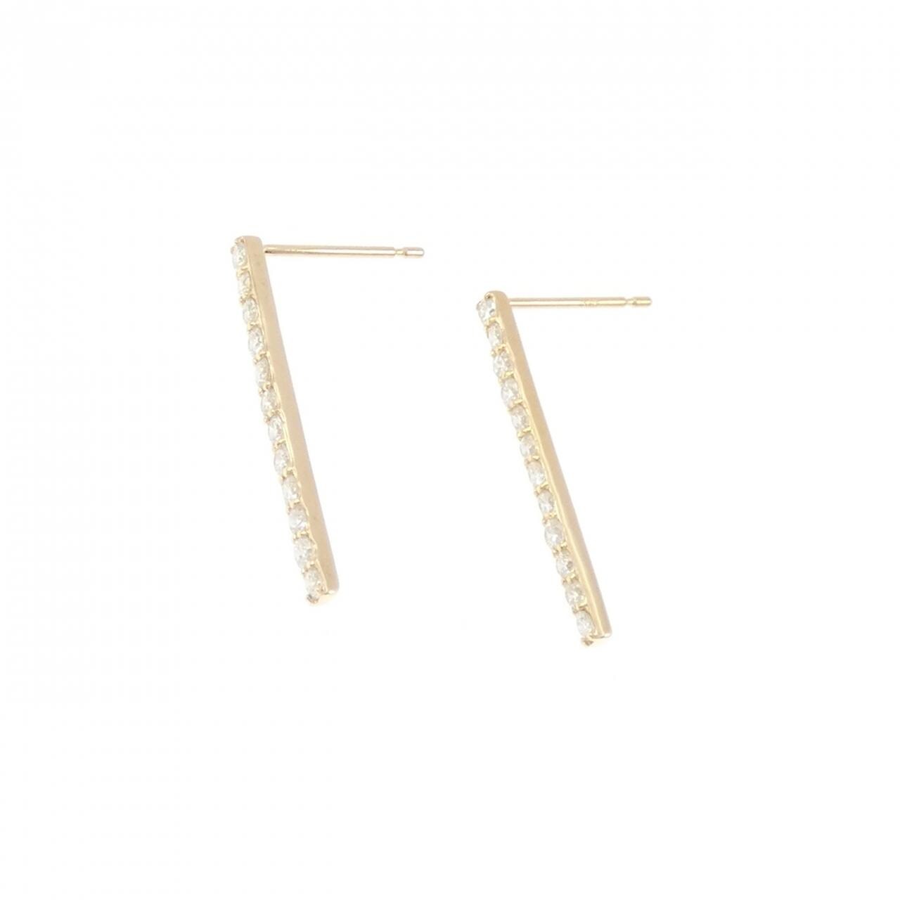 【リメイク】K18YG ダイヤモンド ピアス 0.40CT