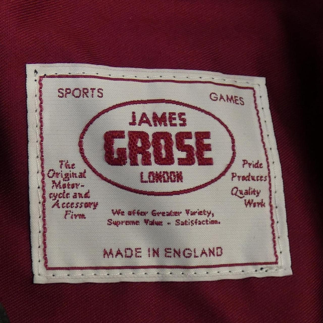 ジェームスグロス JAMES GROSE ニューマニラ レザーライダースジャケット