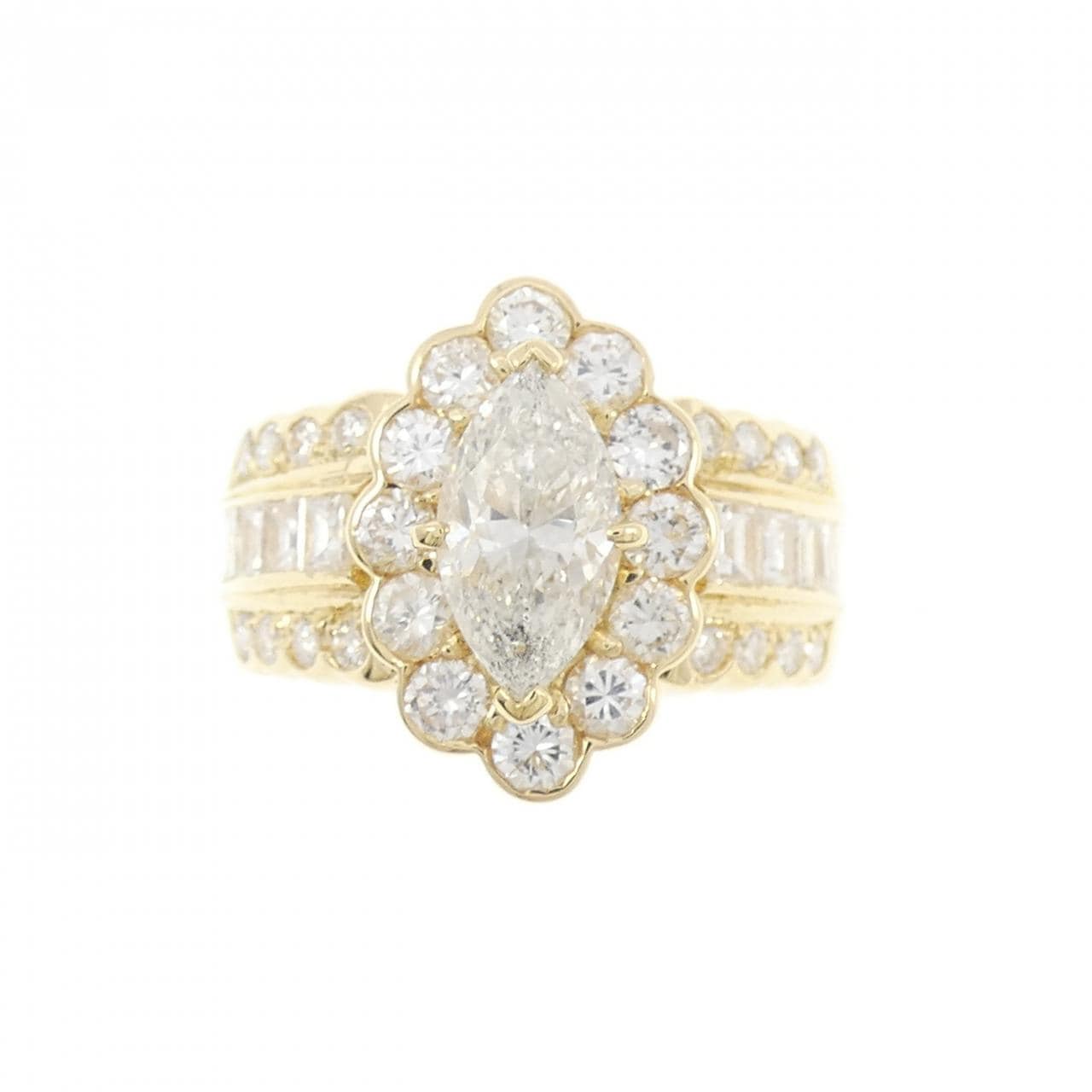 K18YG ダイヤモンド リング 0.95CT