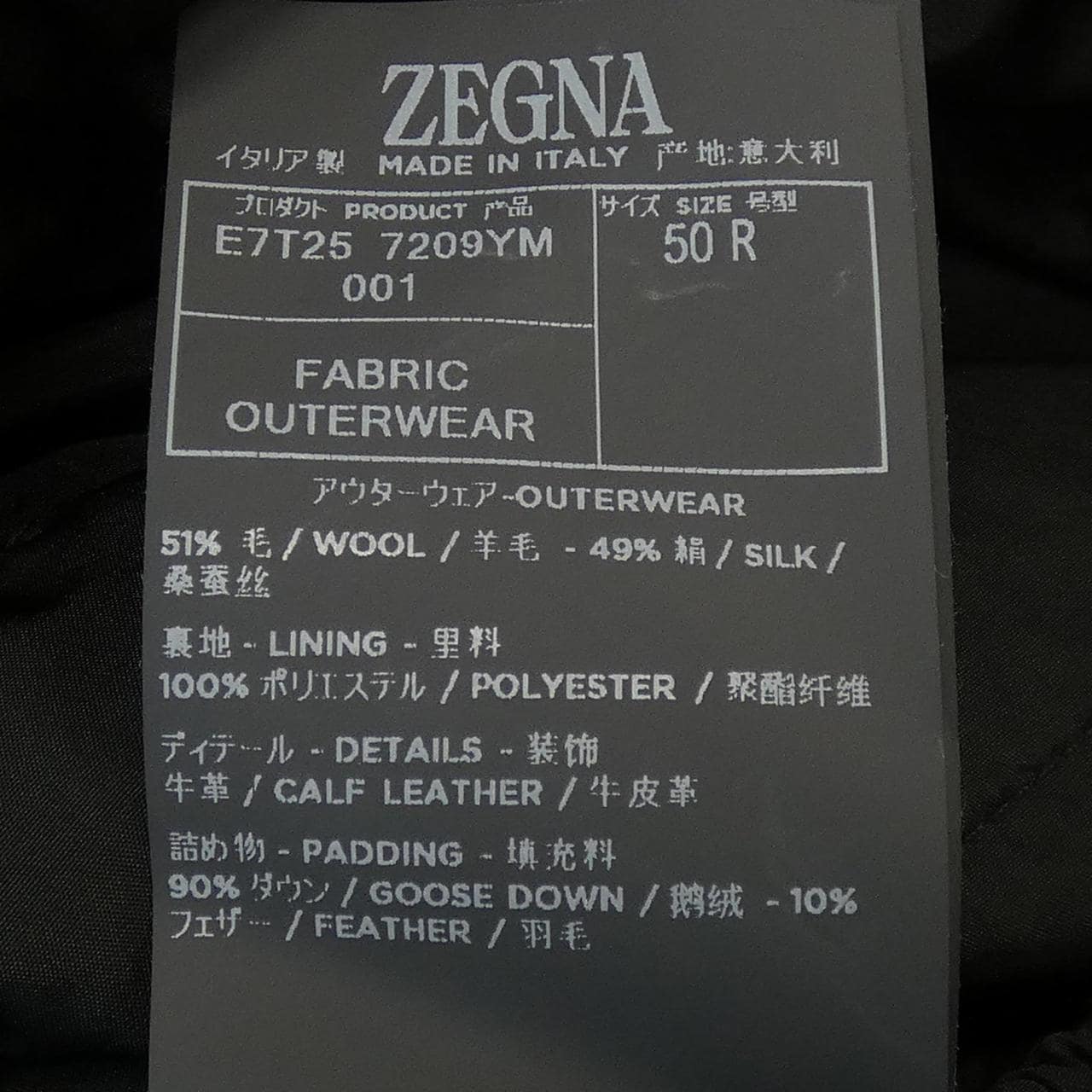 ゼニア ZEGNA ダウンジャケット