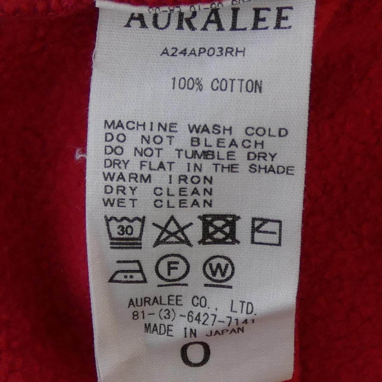 Aurora AURALEE RONHERMAN/A24AP03RH上衣