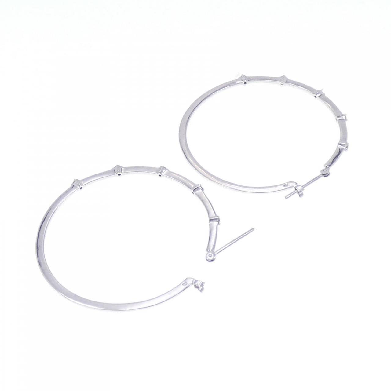 Perlita MIKIMOTO hoop Diamond earrings 0.18CT