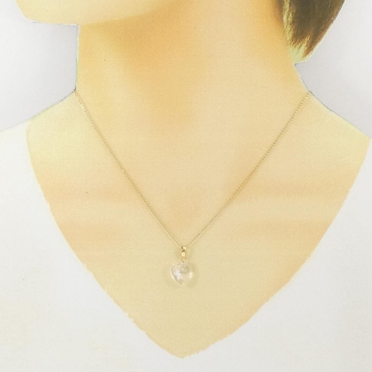 K18YG Heart Quartz Necklace