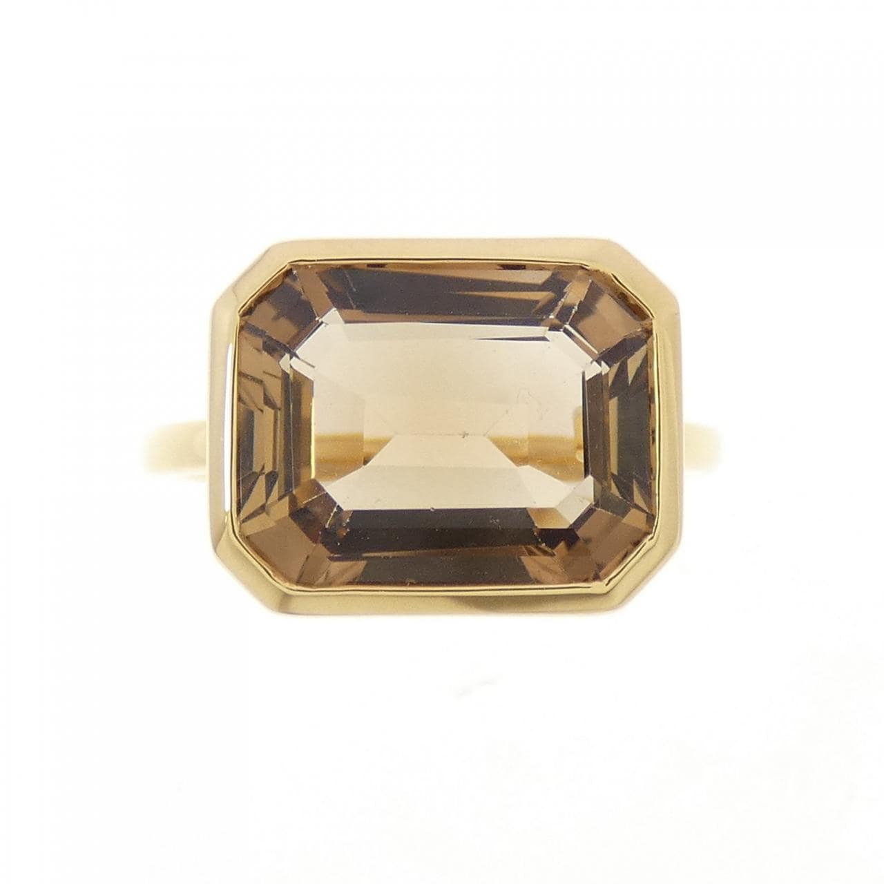 K18YG トパーズ リング 8.13CT