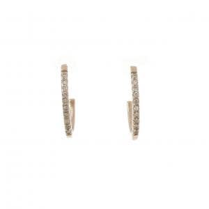 K10PG ダイヤモンド ピアス 0.12CT