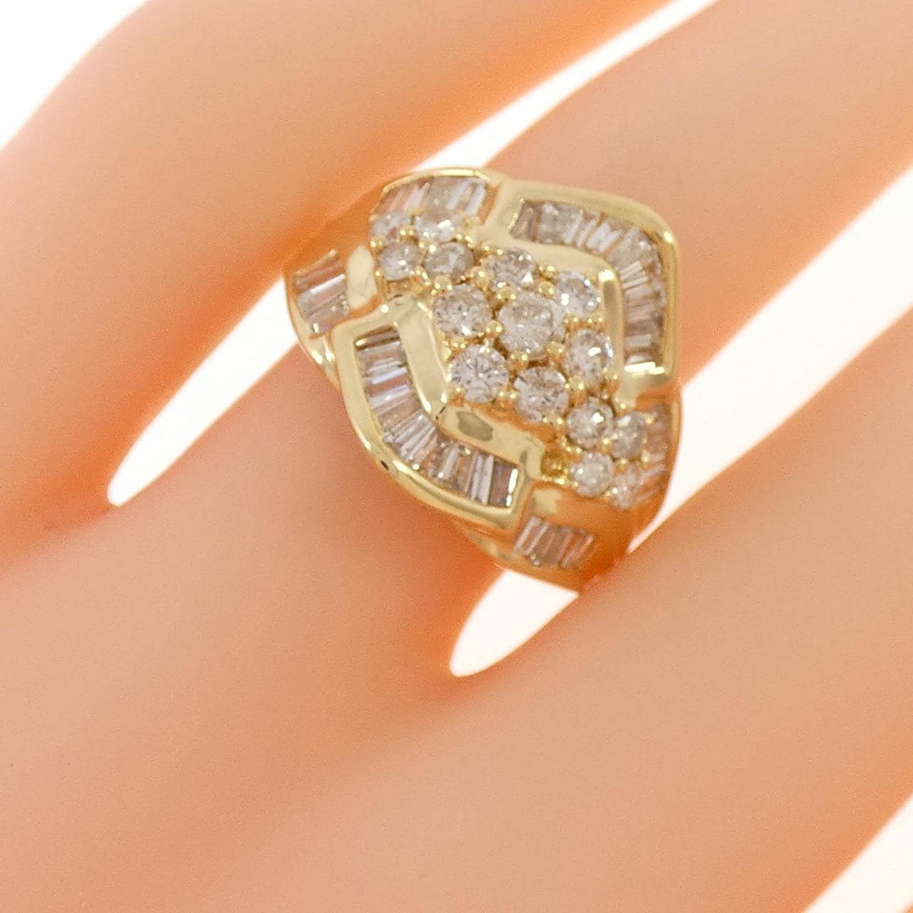 K18YG ダイヤモンド リング 1.50CT