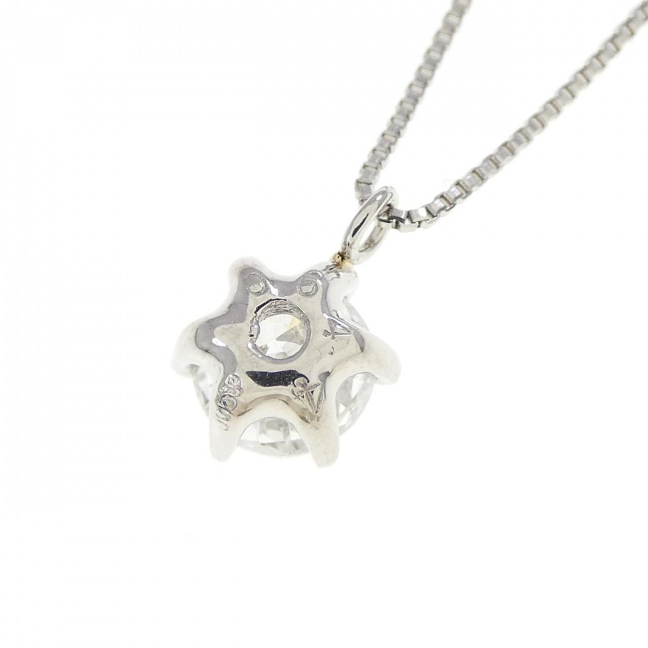 PT900/PT850 ソリティア ダイヤモンド ネックレス 0.544CT E SI2 Good