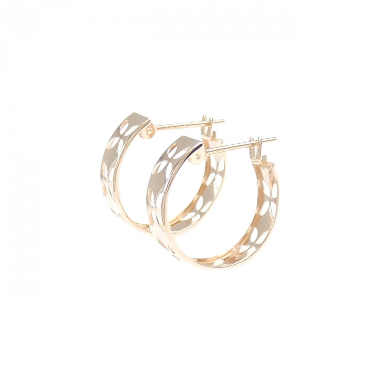 K18PG/K10PG フープ ピアス