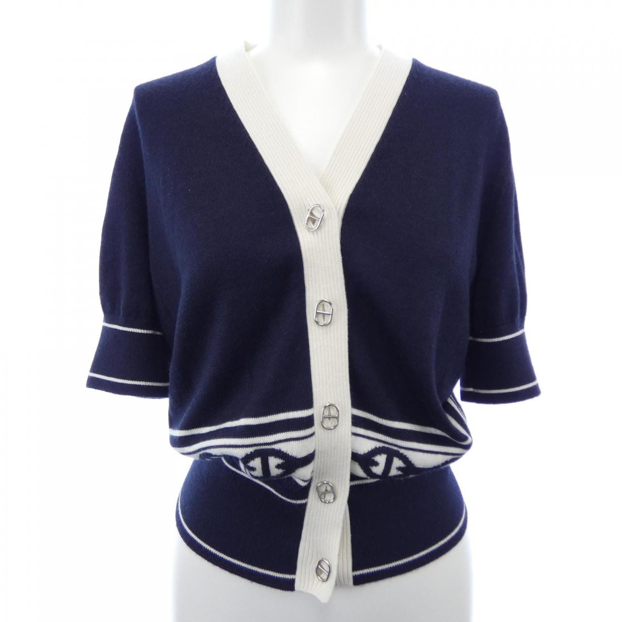 エルメス HERMES シェーヌダンクル CHAINE D'ANCRE 5E2749DF カーディガン