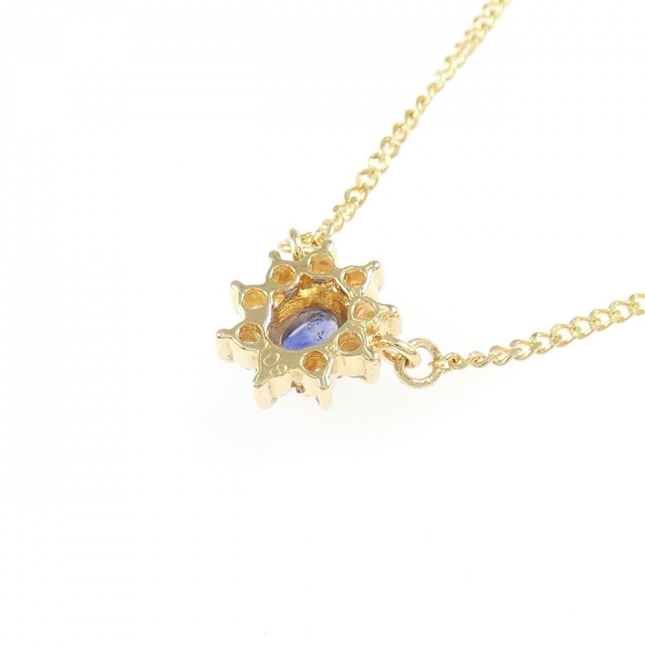 K18YG サファイヤ ネックレス 0.18CT