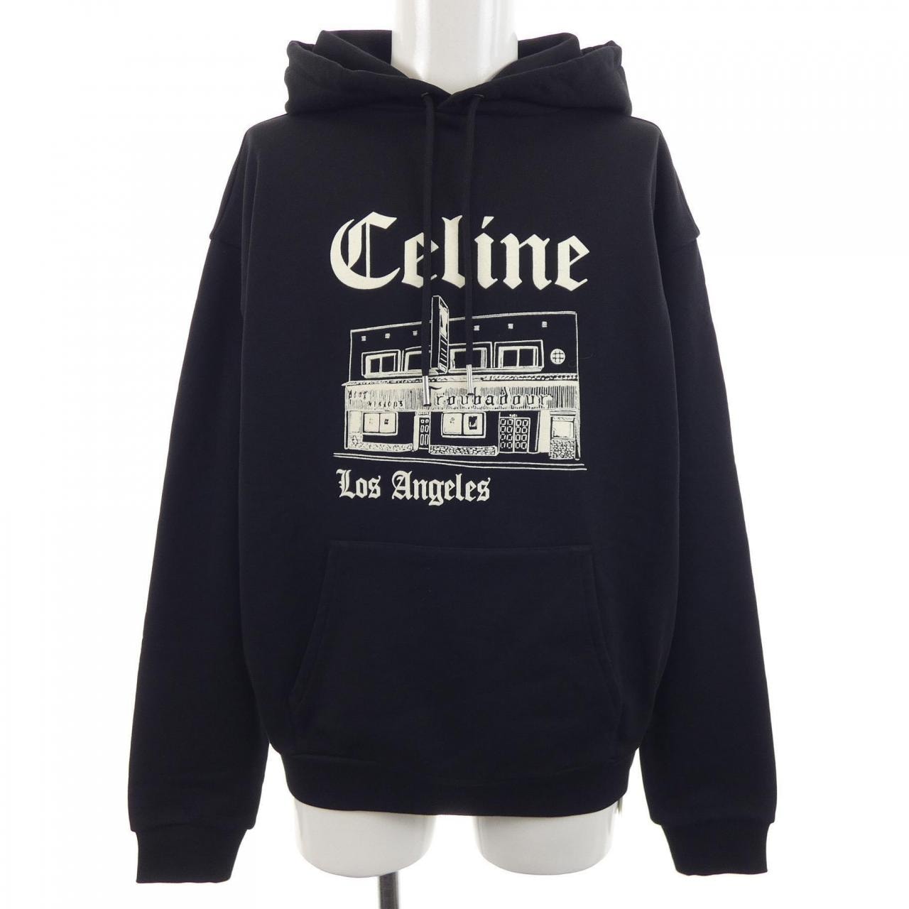 セリーヌ CELINE トルバドゥールフェルトロゴプルオーバーパーカー RY037510Z パーカー